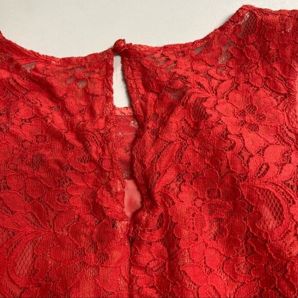J.CREW Women’s Orange Lace Dress Size 6 Sleeveless Hidden Back Zipper Closure - Picture 12 of 13